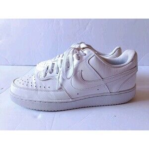 Nike Court Vision Shoes Women's 9.5 Low Top White Sneakers